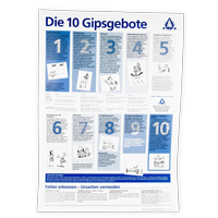 Die 10 Gipsgebote DIN A3 Poster